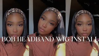 12 In. Bob Headband Wig Install | Alipearl