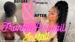 Hd Frontal Ponytail Install | Oreo Narcissist
