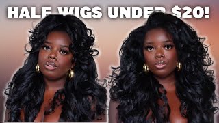 Under $20?! Shook!  Must Have Half Wigs For Fall! $20 Half Wig Updo | $20 Tuesday, Ep. 86