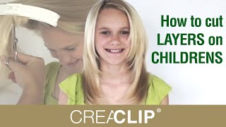 How To Cut Layers On Childrens Hair Tutorial! Layered Hairstyle