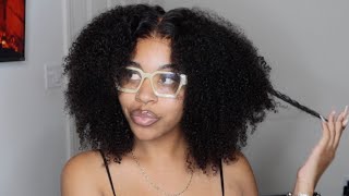 This Is My Real Hair! | Glueless Afro Curly 4X4 Closure Wig Install Ft. Luvme Hair