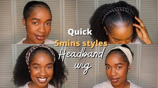 *New* Converti-Cap Wig/ Ft Curlsqueen/ Headbandwig!  |The Most Versatile Wig Ever For Beginners