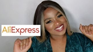 Best Aliexpress Affordable Highlight Wig Install Ft. Tiny Lana | Aliexpress Wig Tryon Giveaway*
