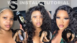 No Part Loose Deep Curly Lace Front Wig Install Tutorial | Ft. Sofeel Wigs