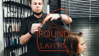 Round Layers Haircut For Long Hair, Long Layered Haircut Tutorial - Nikitochkin
