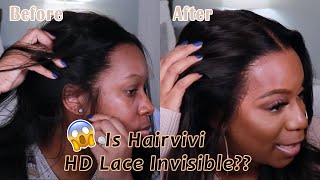 Is Hairvivi Hd Lace Really Invisible?? How To Melt The Lace & Fake Scalp | Hairvivi