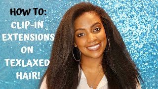 Install Clip Ins On Texlaxed/Relaxed Hair! (Full Demo)