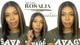 Bobbi Boss Synthetic Hair Hd Lace Front Wig - Mlf740 Rosalia +Giveaway --/Wigtypes.Com