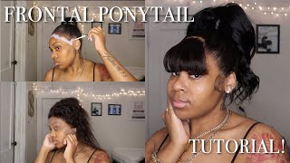 Frontal Ponytail Tutorial! Using A Beauty Supply Store Frontal!