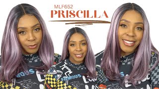 Bobbi Boss Synthetic Hair Hd Lace Front Wig - Mlf652 Priscilla --/Wigtypes.Com