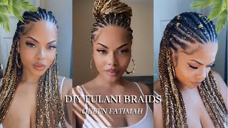 How To: Diy Fulani Braids | Trending Hairstyle / Protective Style / Tension Free
