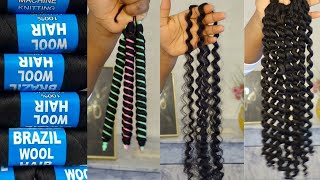 How To Diy Curly Crochet Curls Using Brazilian Wool