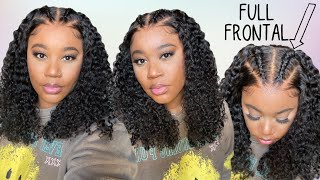 Yes! More Parting Space!!!  | Skin Melt Lace, Curly Full Frontal Wig | Afsisterwig