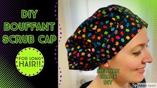 The Easiest Bouffant Scrub Cap For Long Hair Guide - A Step By Step Tutorial For Beginners!!