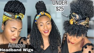 I'M Shook!  Testing 3 Cheap Amazon Headband Wigs For You + Must Have Headbands For Wigs On Amaz