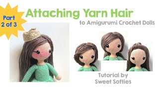 How To Add Hair, Part 2 Of 3: Sewing The Hair Cap On The Doll || Diy Tutorial