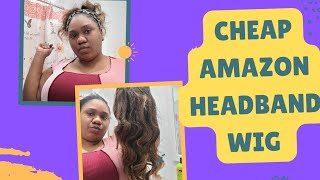 Amazon Cheap Headband Wig Install/ Affordable Quality Wigs /Easy Install Wigs / Headband Wigs