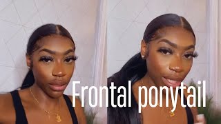 Frontal Ponytail |Detailed Easy Frontal Ponytail On Myself