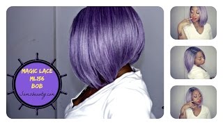 Lavender/ Silver Synthetic Wig  | New Born Free Mlc156 #Boblife |     Samorelovetv