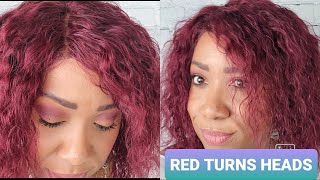 Affordable Red Bob Wig From Ywigs|| $50+