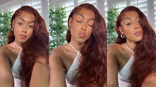 This Is The Perfect Redish Brown Wig For Fall | Ft Unice Hair