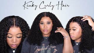 Perfect Fall Hair  | Using Spritz Big Kinky Curly Lace Frontal Wig | Ft. Nadula Hair