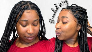 Most Realistic Knotless Braided Wig 2022| Full Lace Wig