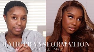 Hair Transformation: Wig Install + Styling | Pre Colored Wig + Swiss Lace | Afsisterwig