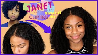Janet Collection 4C Human Hair Kinky Clip Ins | Breezy'S Puffs