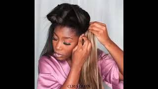 One Bundle Set For Full Head | Brazilian Virgin Human Hair Clip-In Extensions| Curlsqueen