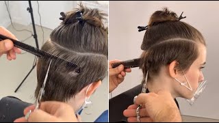Perfect Short Layered Haircut For Women Full Tutorial | Best Short Hair Cutting Techniques