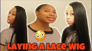 Laying A Wig W/ No Wig Cap Or Bleached Knots | Human Hair Lace Wig | Taypancakes