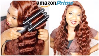 Getting Bold With Color.. Amazon Prime Reddish Brown Lace Front Wig For The Fall | Unice Hair