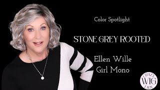 Color Spotlight | Stone Grey Rooted | Shown On Ellen Wille Girl Mono Wig!