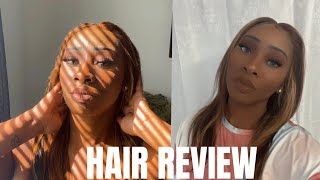 Highlight Ombre Lace Front Wig Human Hair Pre Plucked|Wig Review