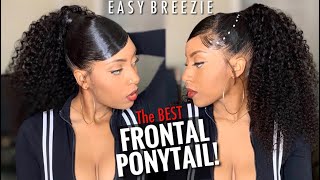 The Best Frontal Ponytail W/ Side Swoop! Ft. Beautyforeverhair