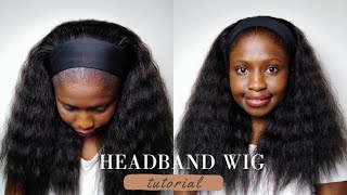 How To Make A Headband Wig| Beginner Friendly Tutorial| Diy Detailed Headband Wig