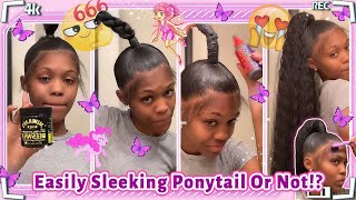 Sleek High Invisible Ponytail | No Sew-In No Heat | Summer Trends Ft.#Ulahair Review