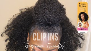 Sensationnel Curly Clip-Ins Easy Half Up Half Down| Curls Kinks N Co. Game Changer| Ayeecourt