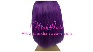 Mink Hair Weave Vendor 180% Density Lace Front Bob Wig