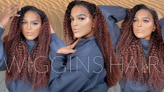 Must Have: Ombre 1B/33 Cute Kinky  Curly Lace Frontal Wig Ft.Wiggins Hair