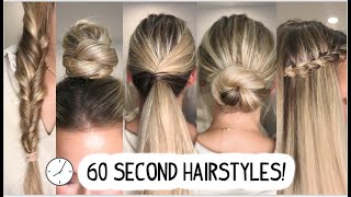 5 60 Second Hairstyles Part 3! Ft Shark Flexstyle | Short, Medium, & Long Hairstyles