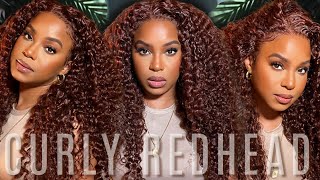 My Hairline & Curls?! *Detailed* Red Brown Curly Wig Install | Hurela Hair | Always Ameera
