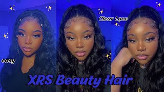 The Best Clear Lace Wig Ever!  Dramatic Baby Hairs & Half Up Half Down Ft. Xrs Beauty Hair