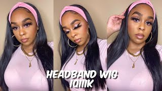 22" Straight Synthetic Headband Wig | Beginner Friendly Amazon Wig | Lindsay Erin