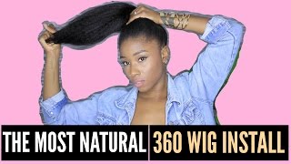 Most Natural Looking Protective Style | 360 Lace Wig Ft. Wowafrican.Com