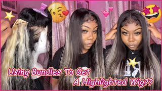 *Review For Blonde Hair Using Bundles To Get New Highlight Wig? Wig Install #Elfinhair Review