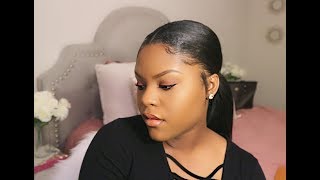 Easy Sleek Ponytail With Clip Ins