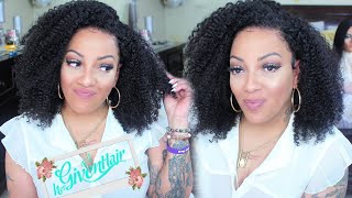 Hands Down Best Dang Curly Textured 3B-3C Undetectable Lace Front Wig I Ever Wore Feat #Hergivenhair