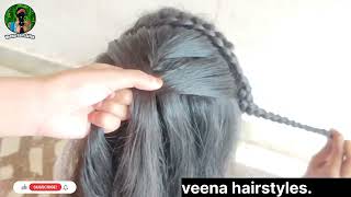 Front Hair Band+French Braid For Medium Hair|Try This New Hairstyle To Look Special|Hair Tutorials